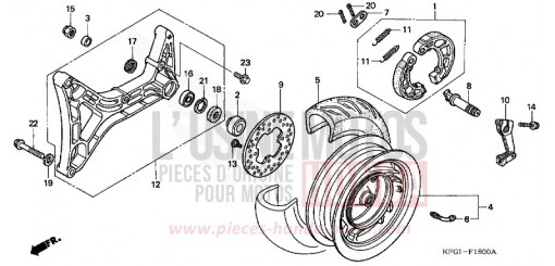 REAR WHEEL FES2505 de 2005